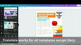 Using the Translation Feature in Canva