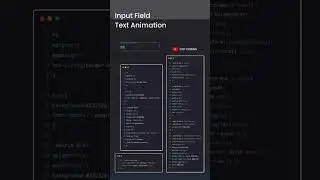 Text Animation in css || Input field text Animation #shorts #viral