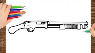 How To Draw A Shotgun