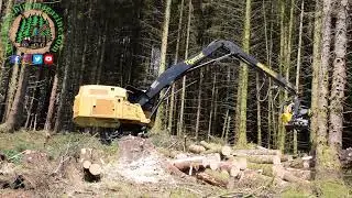 Tigercat 855D with a Ponsse H8 HD Harvesting Head