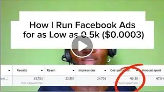 How I run Facebook Ads for as Cheap as $0.0003
