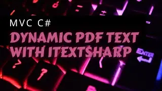 MAKING DYNAMIC TEXTS ON PDF USING ITEXTSHARP AND MVC C# PART 1 | LahilaTech Programming Tutorial