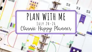 PLAN WITH ME | CLASSIC HAPPY PLANNER | July 20-26 Bookish