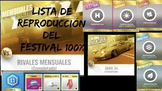 Forza Horizon 4 obtener 100% lista de reproducción del festival rivales mensuales aventura en línea