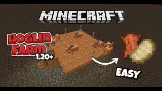 Minecraft Hoglin Food and Leather Farm  | 1.20+