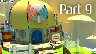 Part 9: Paper Mario: The Origami King Let's Play (Switch) Visiting Sensor Lab & Battle Lab