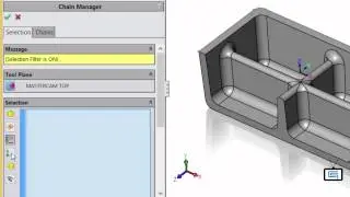 How to make selections using Mastercam for SolidWorks