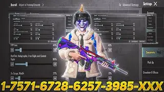 New Update 4.4⚡Best Sensitivity code + Control Settings Pubg Mobile/Bgmi Sensitivity 2026