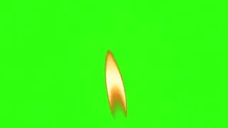 Candle flame green screen 