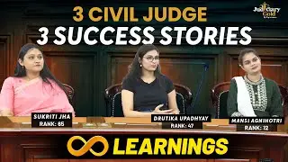 3 (Civil Judge) on 1 Podium | In Conversation with Civil Judge Toppers | Judiciary Gold