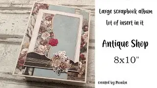 Antique Shop Scrapbook Album 8x10" | 💕 150 + PHOTOS 💕 |  lot of insert | Mintay 2024