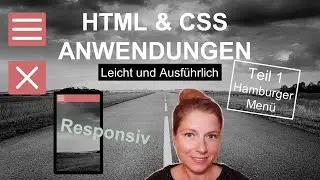Hamburger Menü nur HTML & CSS, Anwendungen Teil 1
