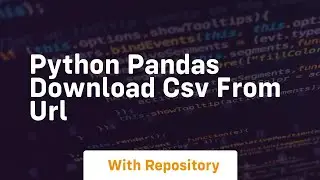 python pandas download csv from url