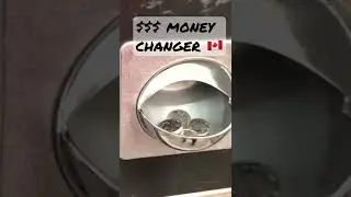 Money Changer Machine $ 🇨🇦 to 25 cents Coin #machine #moneychanger #shorts