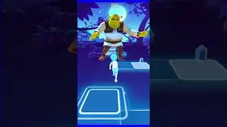 Captain America vs Shrek vs Crazy Fox dancing Tiles Hop EDM Rush #shorts #tileshop