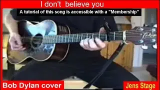 I don´t believe you | How to play Bob Dylan songs