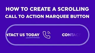 How to Create a Scrolling Call to Action Marquee Button With HTML, CSS, & JavaScript