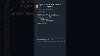 PyJWT - JSON Web Token in 