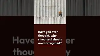Why sheets are corrugated? #shorts #quicklearning #construction #steel