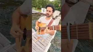 Peaceful Guitar vibes on the dock #acousticguitar #fingerstyle #guitar