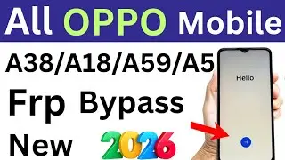 Oppo A38 frp bypass 2026 | OPPO A38 google account bypass | android 14, 15 