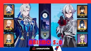 Abismo 12 versión 5.0 Nuevillete hypercarry & Arlecchino Hypercarry #abismo12 #genshinimpact#abyss12