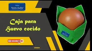 Como hacer una caja para huevo cocido en origami