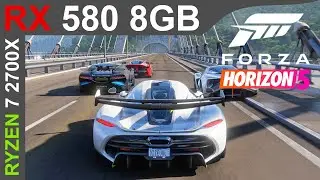 Forza Horizon 5 | High Settings | RX 580 + Ryzen 7 2700X