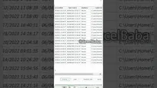 Get files list from folder and subfolder 