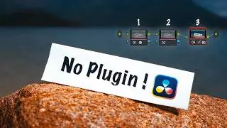 Color Grade the Easiest Way in DaVinci Resolve - No Plugin!