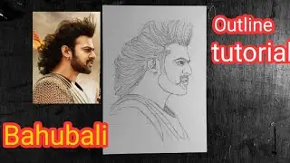 How to draw Bahubali (PRABHAS) step by step |Tutorial| Realistic drawing of Bahubali |01| BAHUBALI