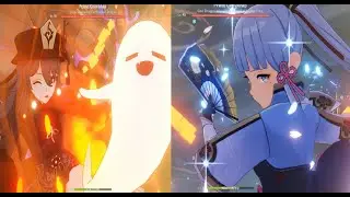 C0 Ayaka vs C1 Hu Tao Damage Comparison