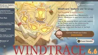 Windtrace event getting my first 3k points as a hunter and hunted | Genshin