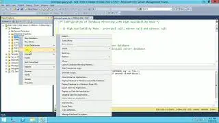 Configuration of Database Mirroring with High Availability Mode