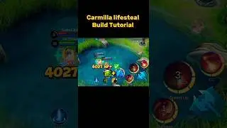 Carmilla lifesteal Build Tutorial Mobile legends #ml2b #carmilla #carmillabuild #mlbb #tutorial