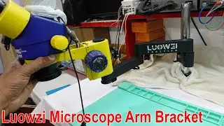 Luowzi Microscope Arm Bracket Universal Flexible Folding 360° Adjustable Stand