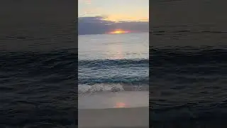 Sunrise from the west side.