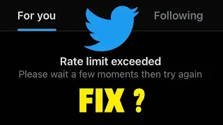 Twitter Offline ? Twitter Rate Limit Exceeded 100% FIX When ✅