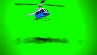 Helicopter effect in 2021 copyright free green screen video