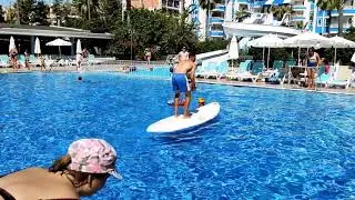 The Garden Beach Hotel 5*.  Аланья. Анимация. Игры на воде.