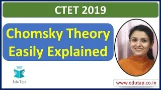 Chomsky Theory | Lecture - 20 | CDP Content | CTET | 2019
