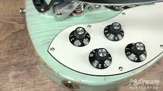 MyDream Partcaster Custom Built - Old Ash Surf Green Lollar Gold Foil