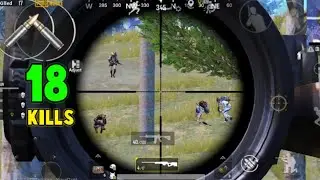 Pubg Mobile Full Match GamePlay || 18 kill || Game played by xioami readmi note8 || Rohan AR Gaming