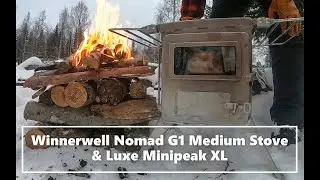 Winnerwell Nomad G1 medium Stove & Luxe Minipeak XL