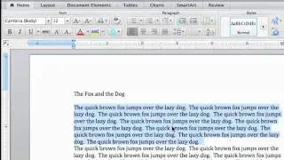 Lesson 4 - Select text in a Word document