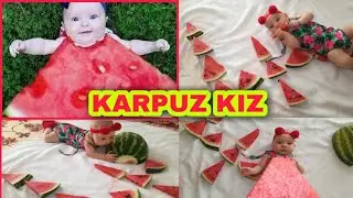 KONSEPT BEBEK FOTOĞRAF/ÇEKİMİ🍉👼/4 AYLIK BEBEK KONSEPTİ FOTOĞRAFLARI/🍉VLOG🎥
