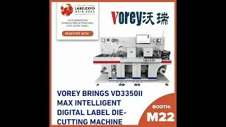 Vorey digital label die cutter Labelexpo Asia 2023