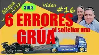 ✔️🚨6 ERRORES al solicitar una GRÜA 🚨🚨 ¡a tu aseguradora de AUTOS!
