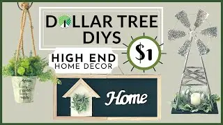 🤩Dollar Tree DIY|$1 Farmhouse Home Decor