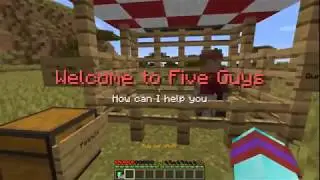 Getting a Five Guys Cheeseburger in Minecraft